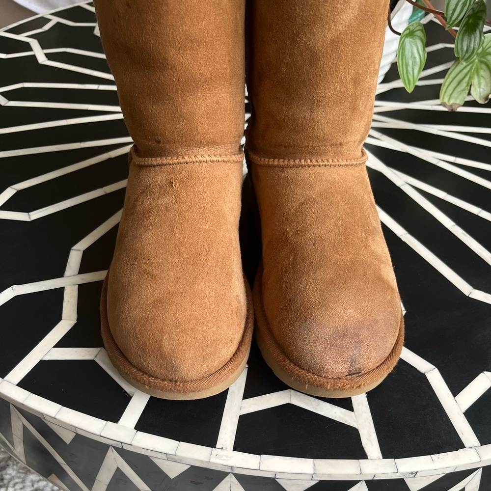 UGG® Bailey Suede Bow II Water-Repellent Cold Weather Boots - Picture 8 of 15